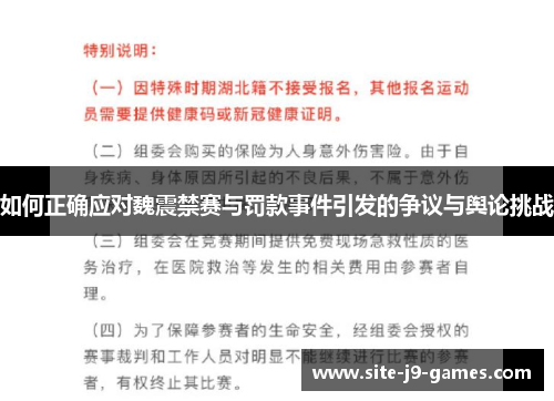 如何正确应对魏震禁赛与罚款事件引发的争议与舆论挑战